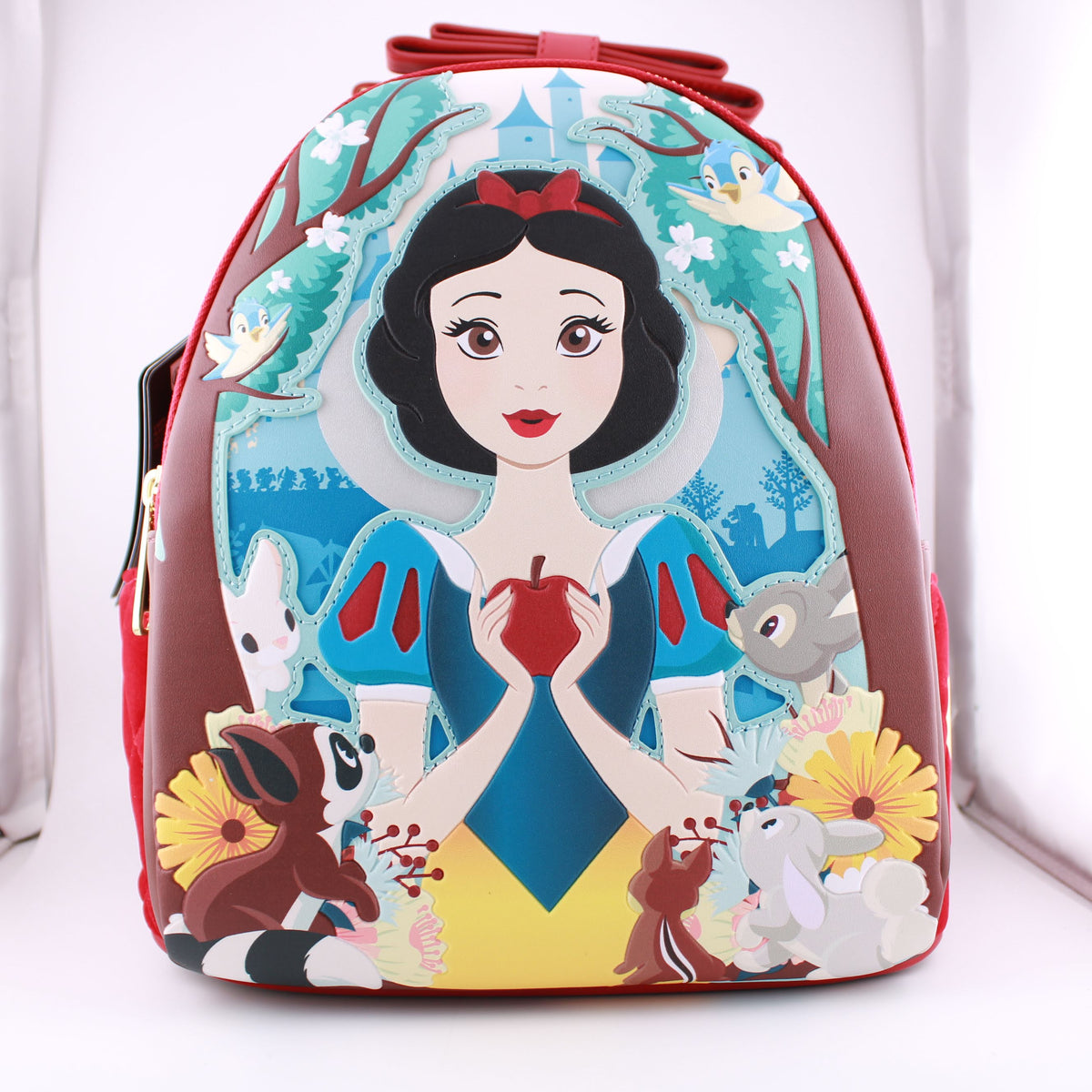 apple mini backpack Loungefly Disney Snow White Classic Apple Mini-Backpack – Blueberry Cat