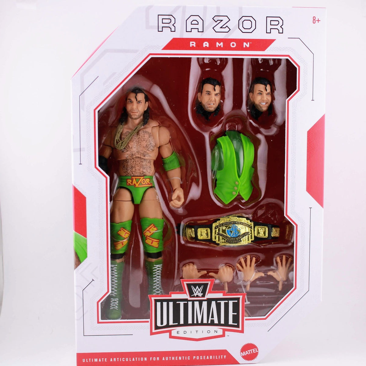 Mattel WWE Ultimate Edition Series Razor Ramon (Green - Main Image