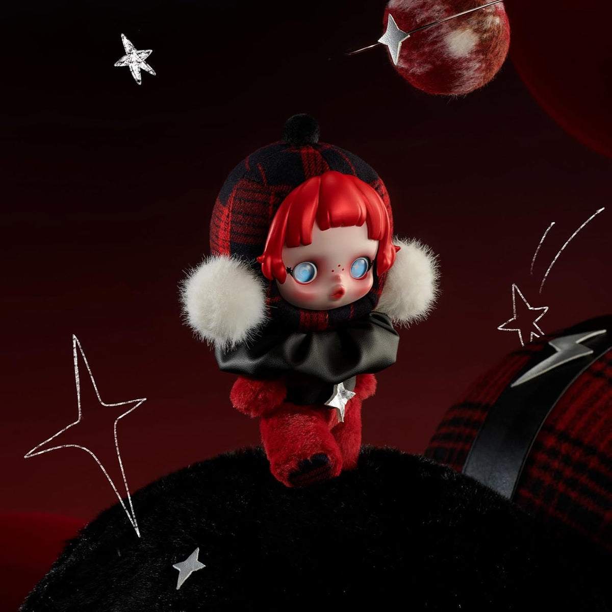 POP MART SKULLPANDA Winter Symphony Series Plush Figure Keychain