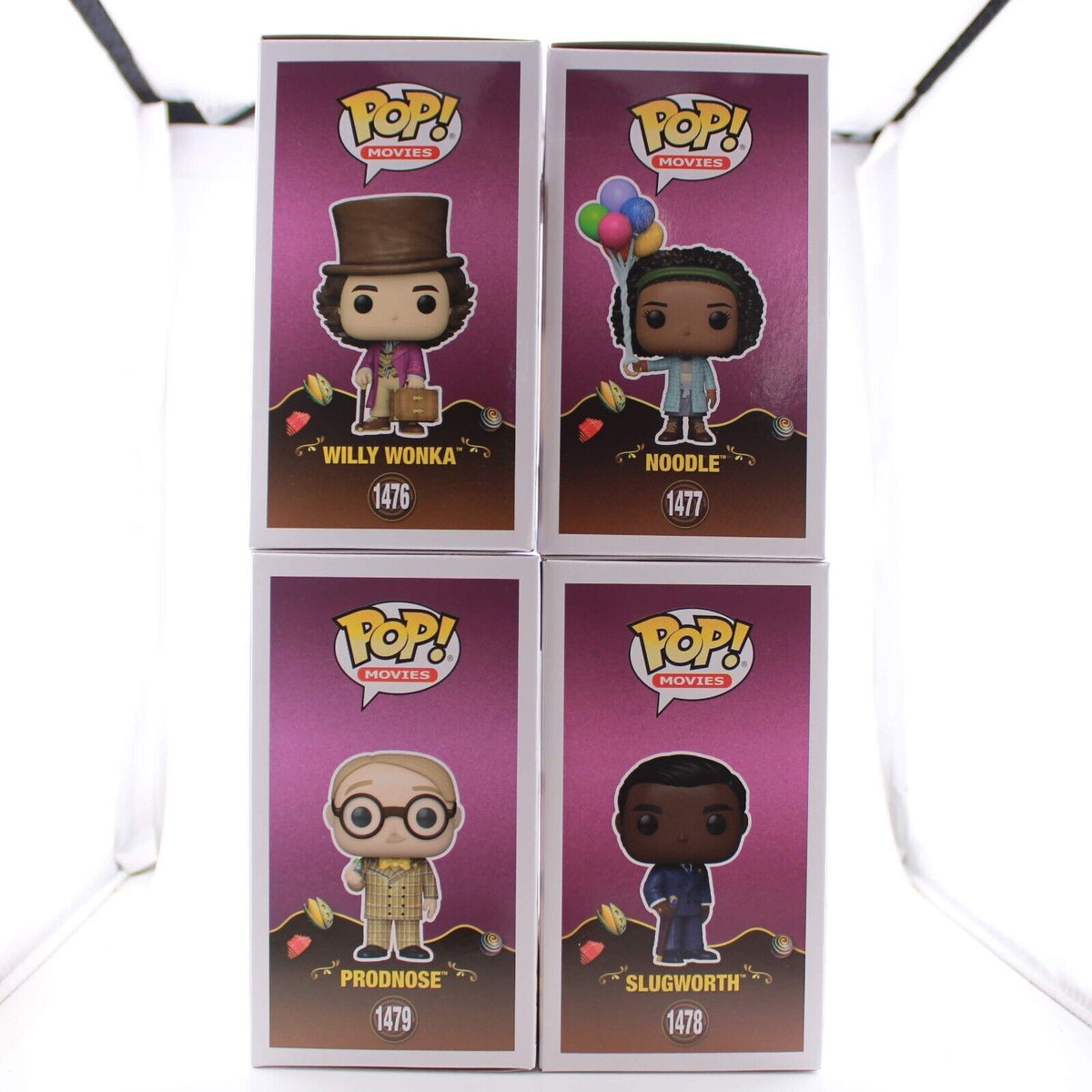 Funko Pop Movies Wonka 2023 Complete Set of 4 - Willy Wonka / Noodle / –  Blueberry Cat