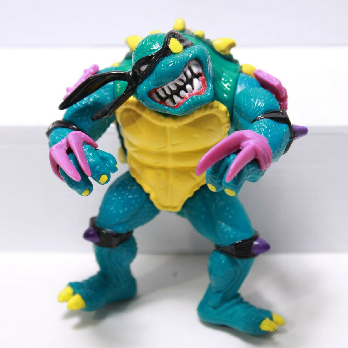 1990 Playmates Teenage Mutant Ninja Turtles Carded Action Figure - Slash