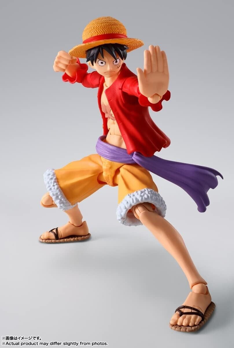 One Piece Monkey D. Luffy w/ Straw Hat - 6.5 Action Figure Bandai Ani –  Blueberry Cat