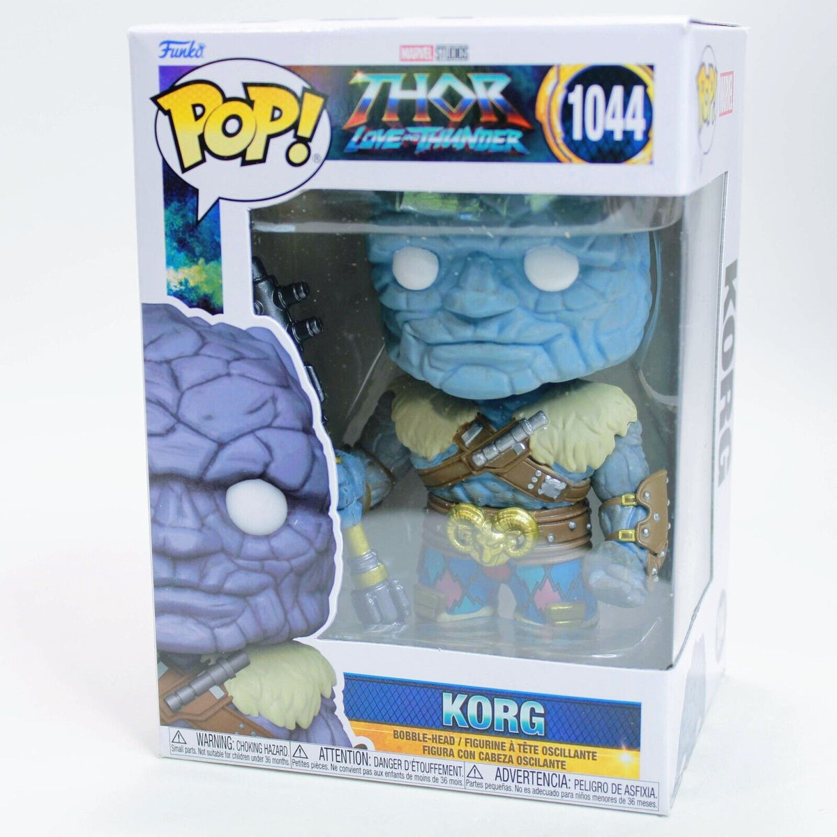 Funko Pop! Marvel: Thor Ragnarok - Korg Con Miek (Bobblehead) - Figura In Vinile Da Collezione 9 Cm