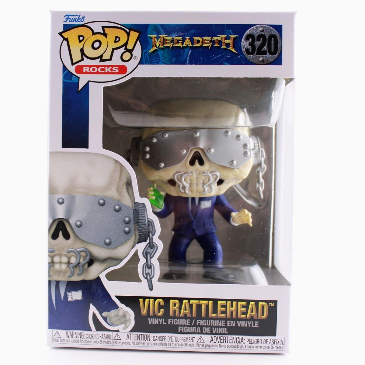 Funko Pop Rocks Megadeth - Vic Rattlehead - Music Vinyl Figure
