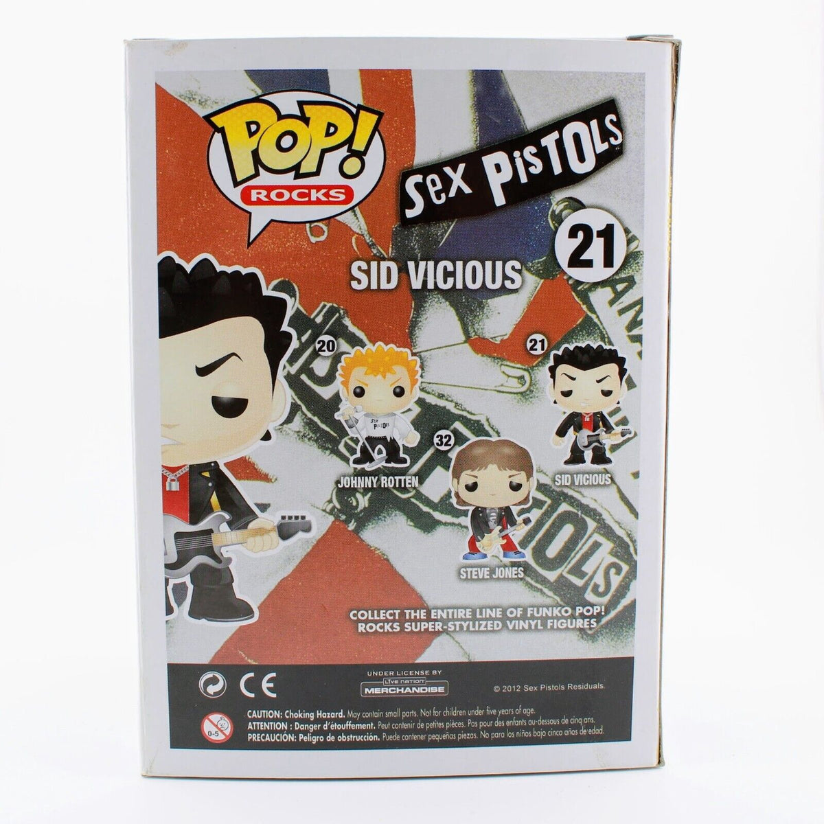 Funko Pop Sex Pistols Sid Vicious #21 Vaulted Retired Rare