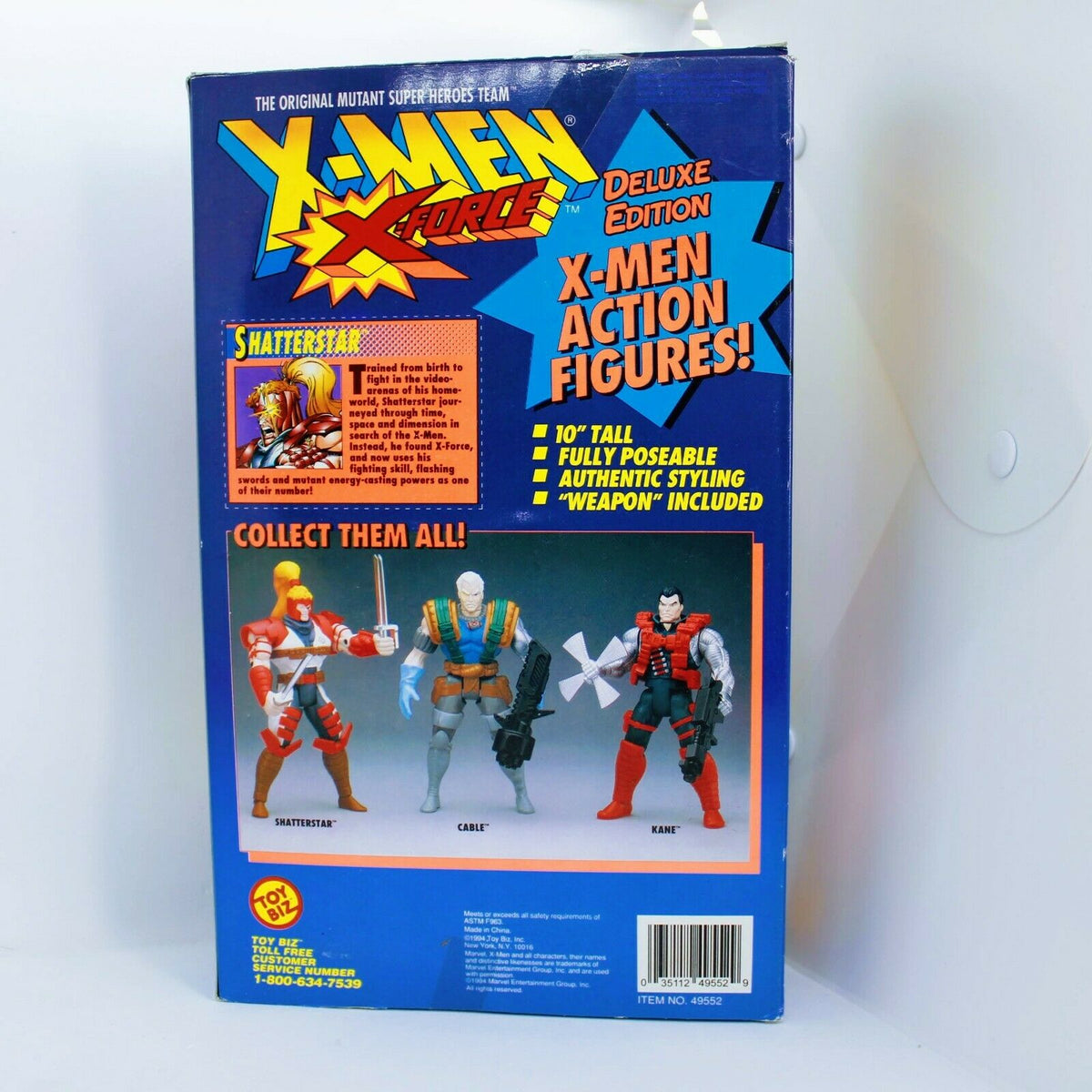 X-MEN X-FORCE - CABLE - Deluxe Edition 10 Tall - Poseable Weapon  Included