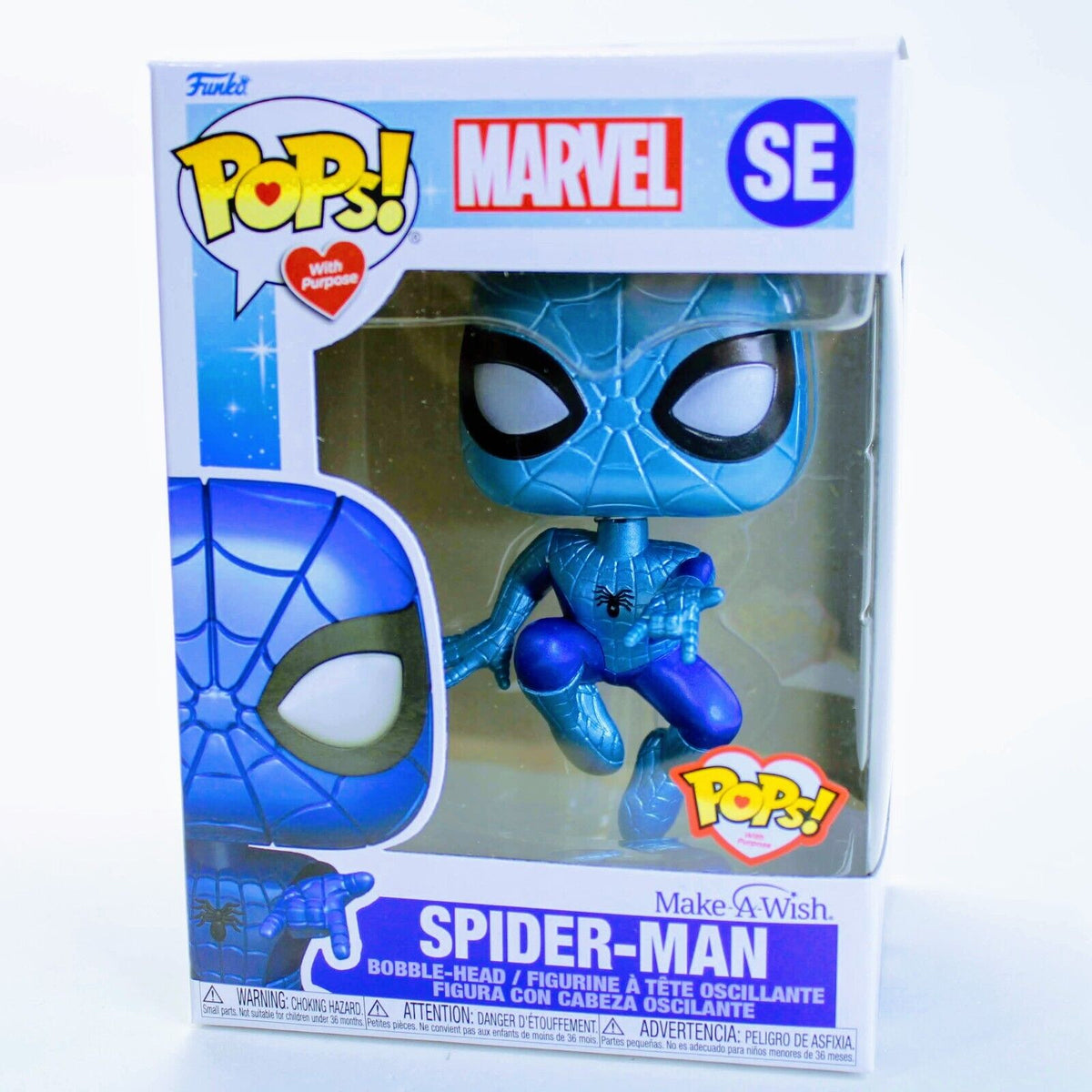 Funko Pop! Marvel Make A Wish - Spider-Man - Blue Metallic Vinyl Figur