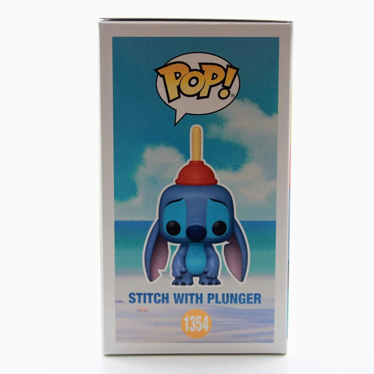 Funko POP! Disney Stitch with Plunger #1354 EE Exclusive Vinyl Figure w/  Case