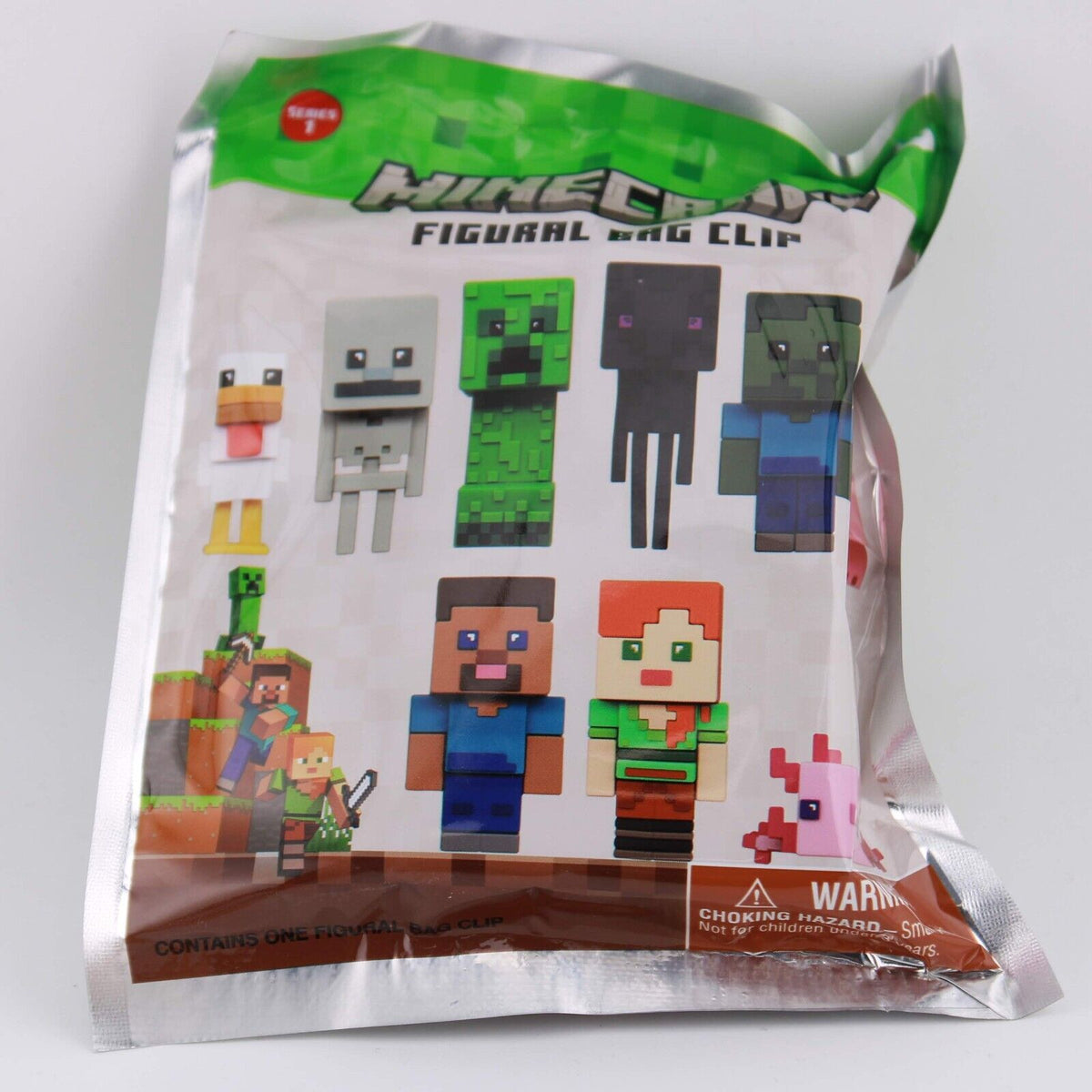 Minecraft Series 1 - 3D Blind Bag Keychain - Steve / Creeper