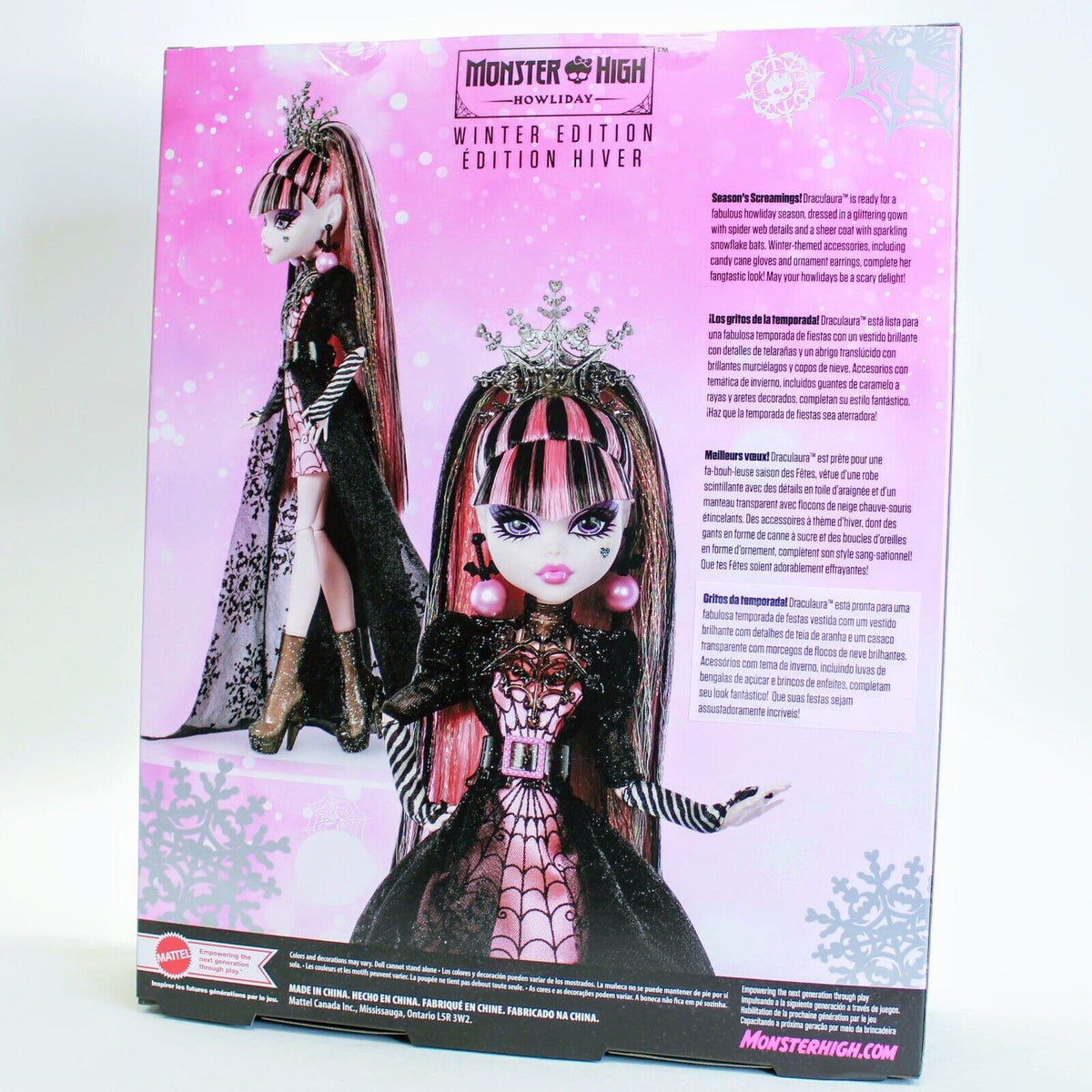 Monster High Howliday 2022 Winter Edition Draculaura Doll -In