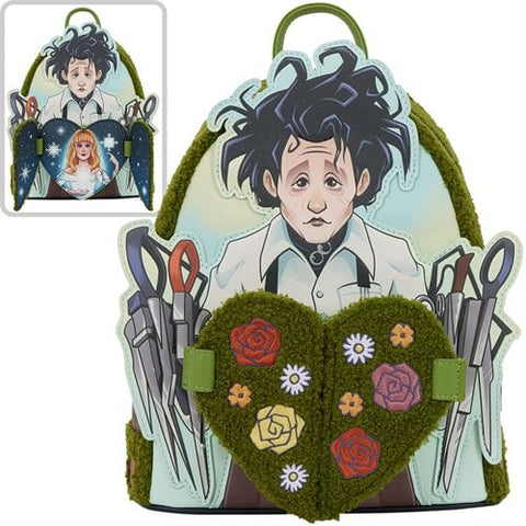 Loungefly Edward Scissor Hands Sherpa Mini Backpack