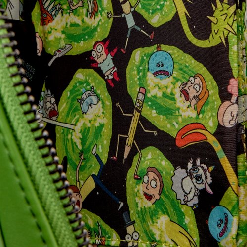 Loungefly Rick and Morty Pickle Rick Crossbody Sling Bag