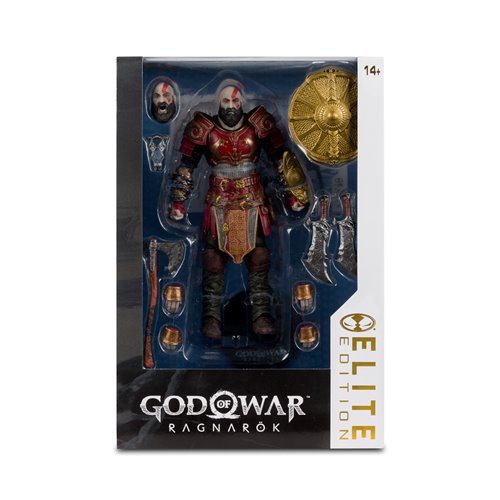 McFarlane Elite Edition God of War Ragnarok Kratos with Ares Armor 7 Inch Scale Action Figure