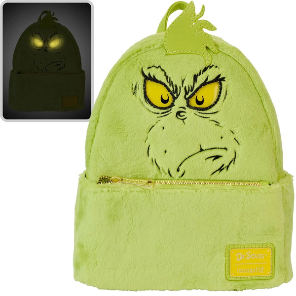 Loungefly Dr. Seuss Plush Grinch Light-Up Cosplay Mini-Backpack