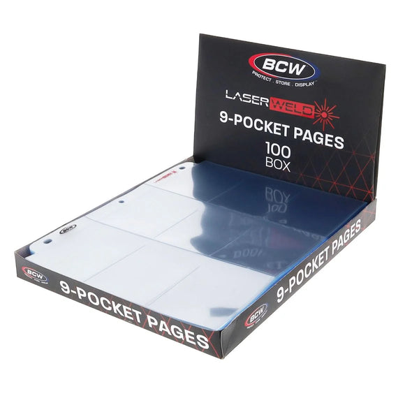 BCW LaserWeld Three Ringed Binder 9-Pocket Pages 100 CT