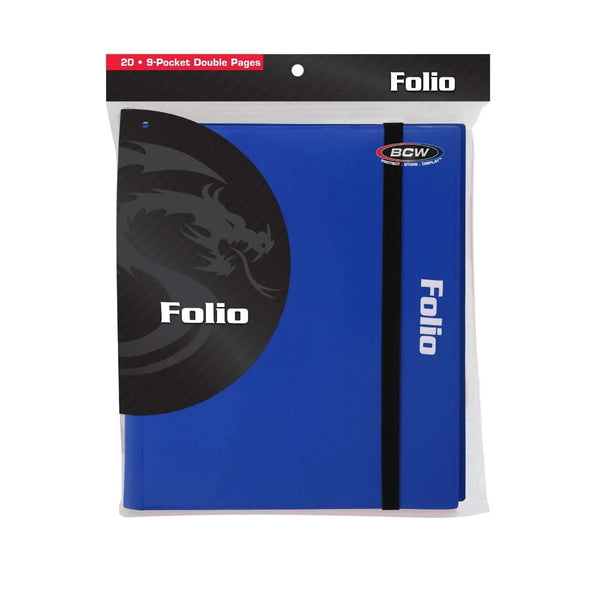 BCW Blue 9 Pocket Card Portfolio