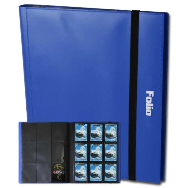 BCW Blue 9 Pocket Card Portfolio