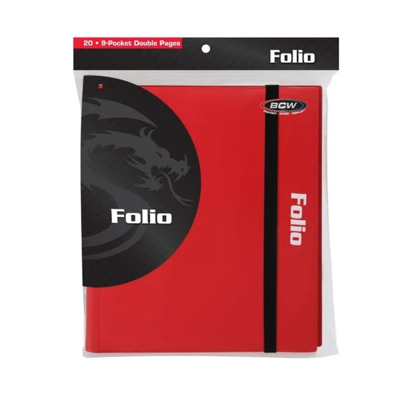 BCW Red 9 Pocket Card Portfolio