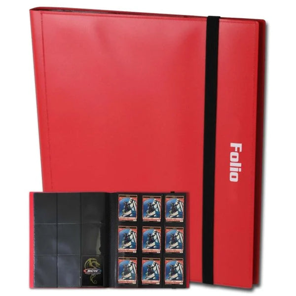 BCW Red 9 Pocket Card Portfolio