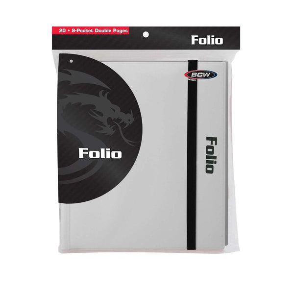 BCW White 9 Pocket Card Portfolio