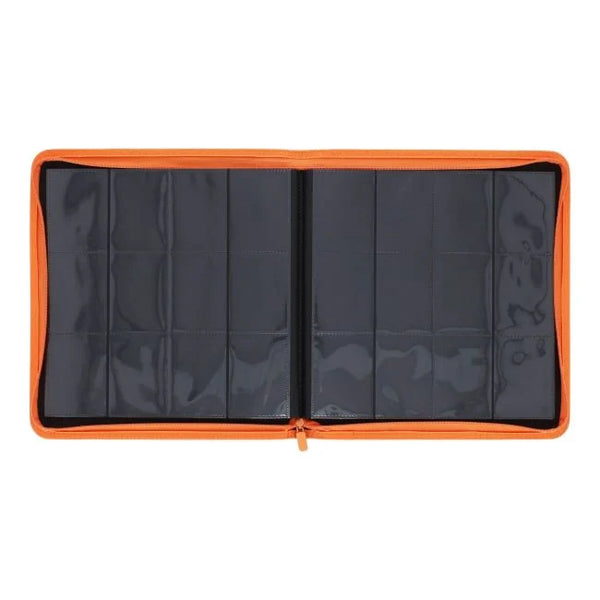 BCW Z Folio Orange 12 Pocket LX Zipper Binder