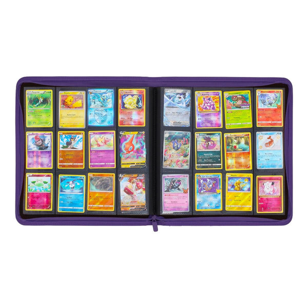 Z Folio Purple 12 Pocket LX Zipper Binder