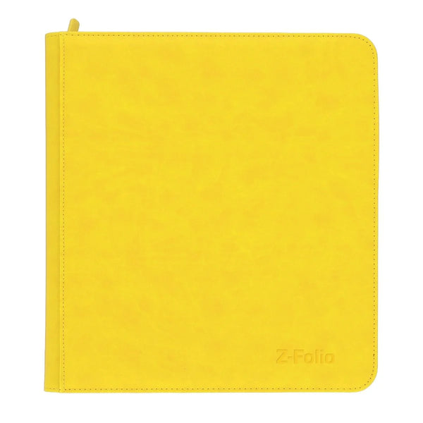 BCW Z Folio Yellow 12 Pocket LX Zipper Binder