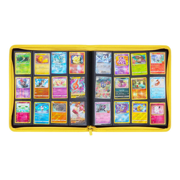 BCW Z Folio Yellow 12 Pocket LX Zipper Binder