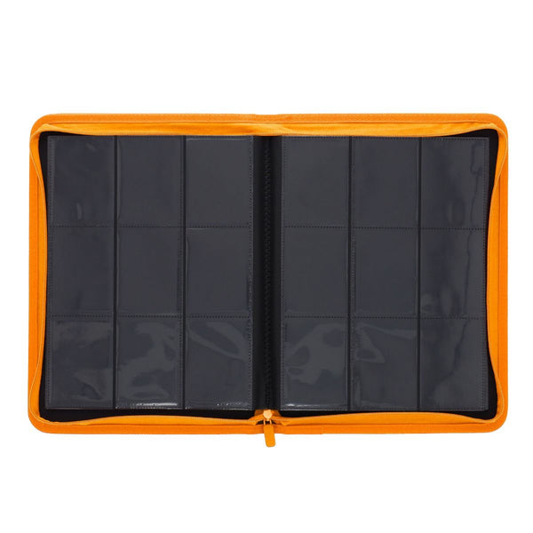 BCW Z Folio Orange 9 Pocket Zipper Binder