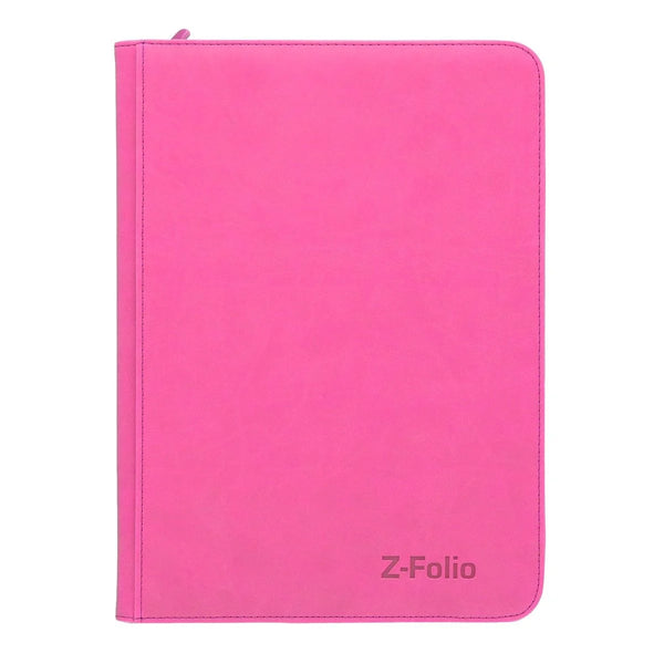 BCW Z Folio Pink 9 Pocket Zipper Binder