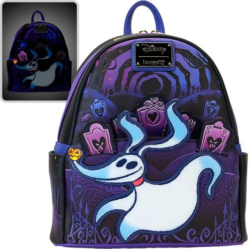 cat and jack mini backpack Loungefly Nightmare Before Christmas Zero and Jack Light-Up Mini Backp – Blueberry Cat