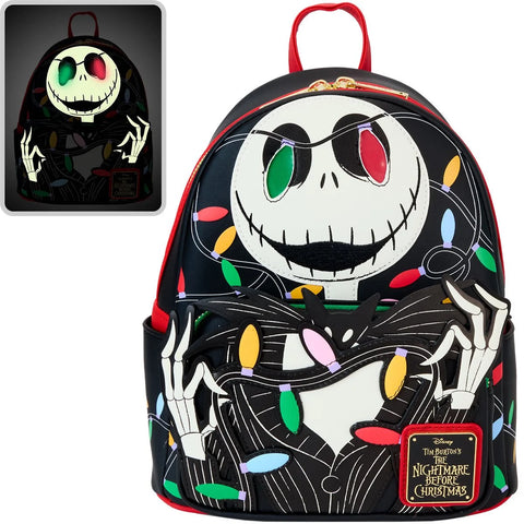 Loungefly The Nightmare Before Christmas Smiling Jack Light-Up Mini-Backpack