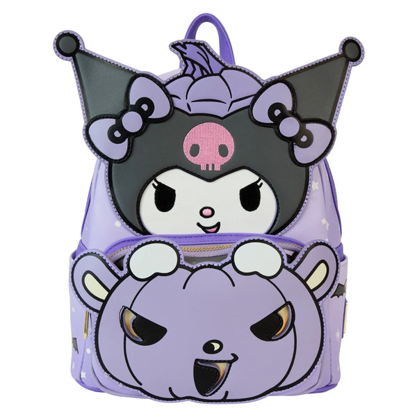 Loungefly Sanrio Kuromi Pumpkin Light Up Mini-Backpack