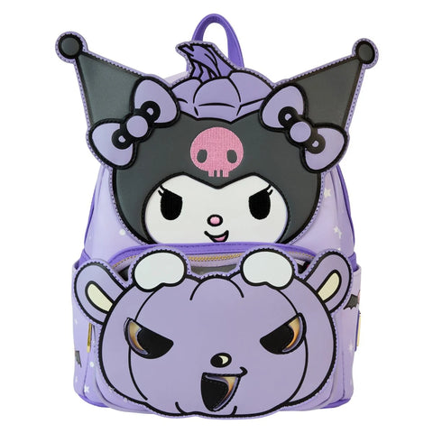 Loungefly Sanrio Kuromi Pumpkin Light Up Mini-Backpack