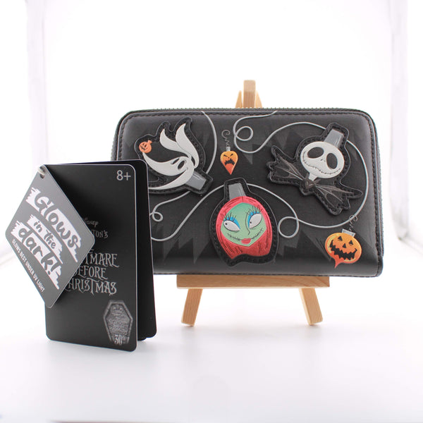 Loungefly Nightmare Before Christmas - Jack  Sally and Zero Zip Around Wallet