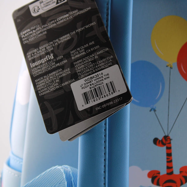 Loungefly Disney Winnie the Pooh Balloons 11" Mini Backpack Bag