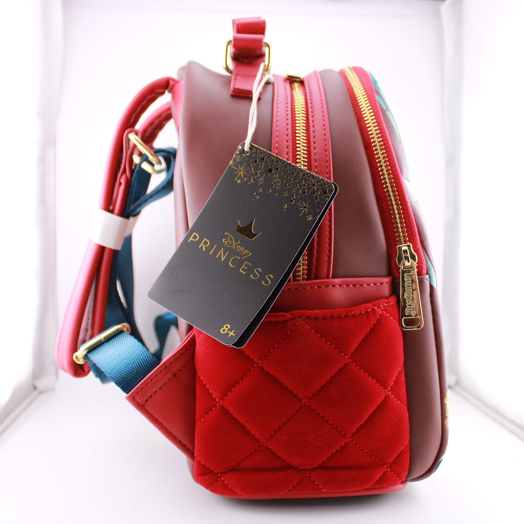 apple mini backpack Loungefly Disney Snow White Classic Apple Mini-Backpack – Blueberry Cat
