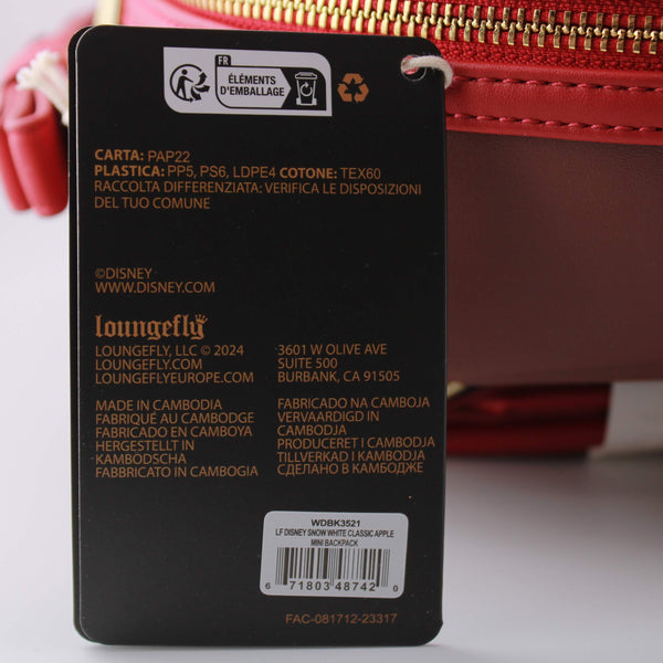 Loungefly Disney Snow White Classic Apple Mini-Backpack