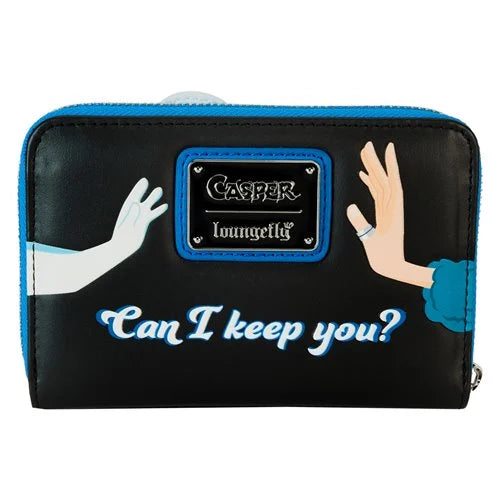 Loungefly Casper Movie Casper and Kat - Glow in the Dark Zip-Around Wallet