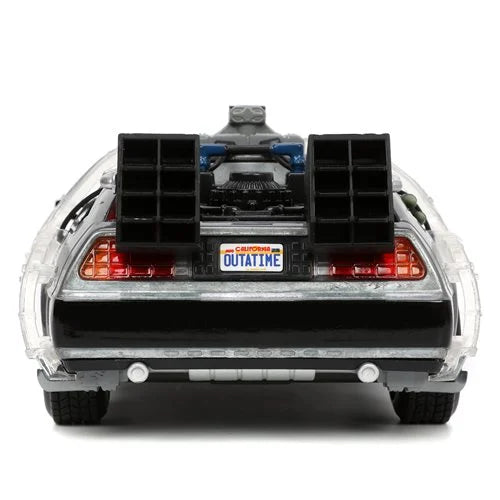 Back to the Future 1 Time Machine with Light Die-Cast 1:24 Scale Metal Vehicle
