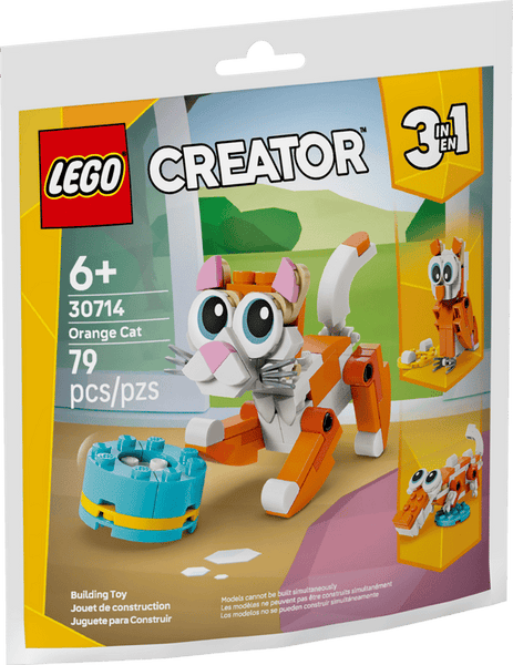 LEGO Creator 3 in 1 Orange Cat Small Bag Building set - 30714