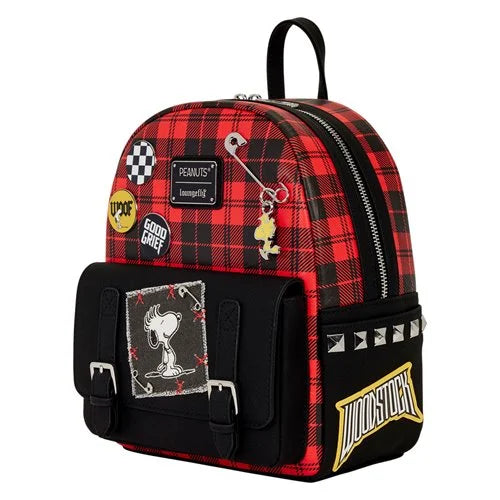Lounge Fly Snoopy and Woodstock Grunge Mini Backpack