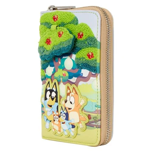 Lounge Fly Bluey Backyard Zip-Around Wallet