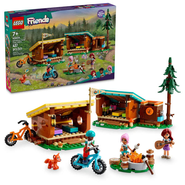 LEGO Friends Adventure Camp Cozy Cabins 42624