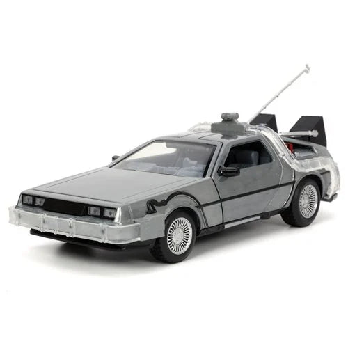 Back to the Future 1 Time Machine with Light Die-Cast 1:24 Scale Metal Vehicle