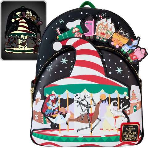 Loungefly The Nightmare Before Christmas Journey to Christmas Town Mini-Backpack