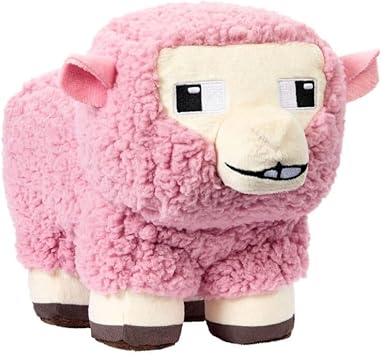 Minecraft Movie Basic Plush Pink Sheep, 8-inch