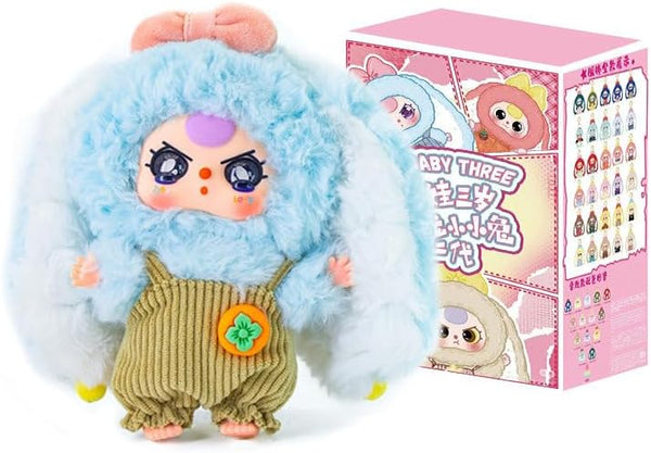 Baby Three Macaron V2 Series Plush Doll Keychain Rabbit Blind Box