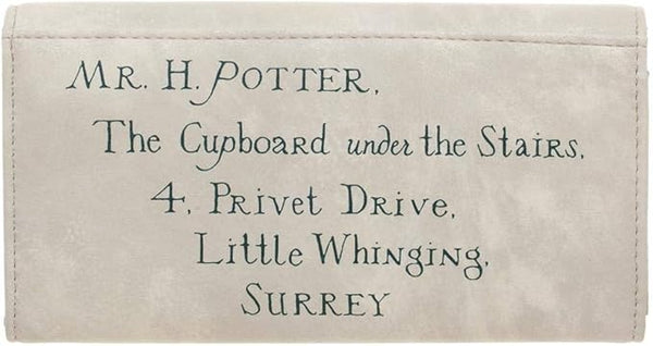 Harry Potter Hogwarts Letter w/ Crest Seal One Size Fits Most Faux Leather Wallet