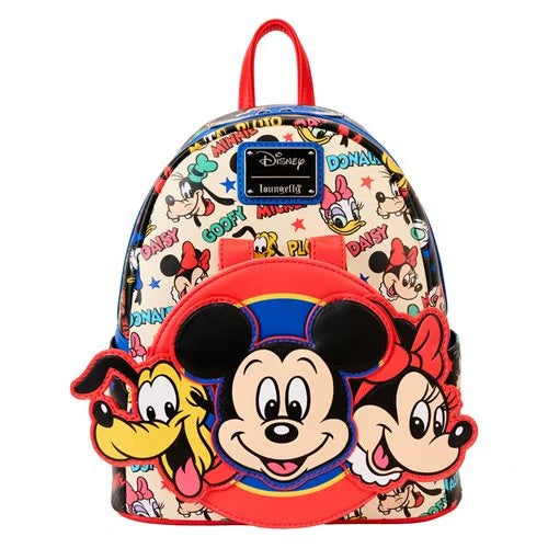 Loungefly Mickey and Friends Classic Mini-Backpack and Ear Headband Set